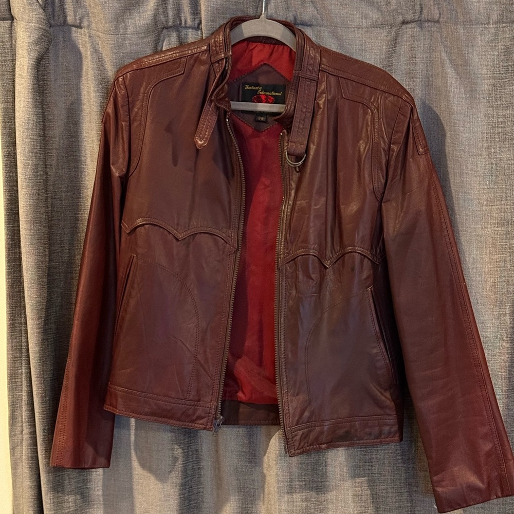 Brown Lightweight Shirt Jacket with Structured Shoulders - Picture 1 of 4